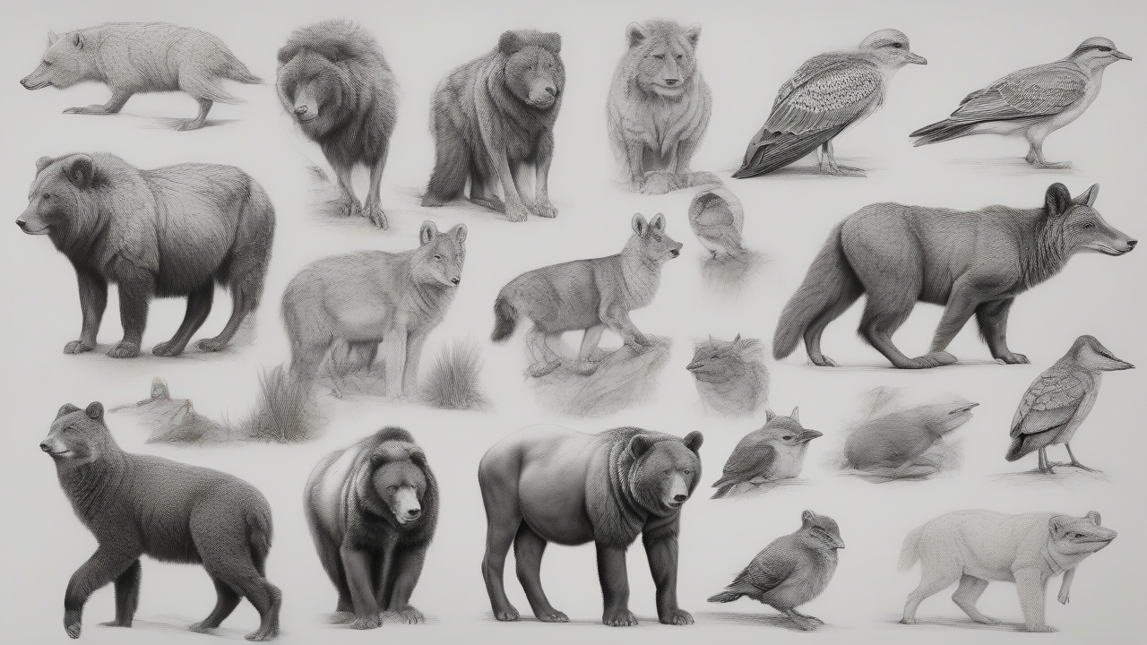 Artist creates ultra-realistic wildlife sketches