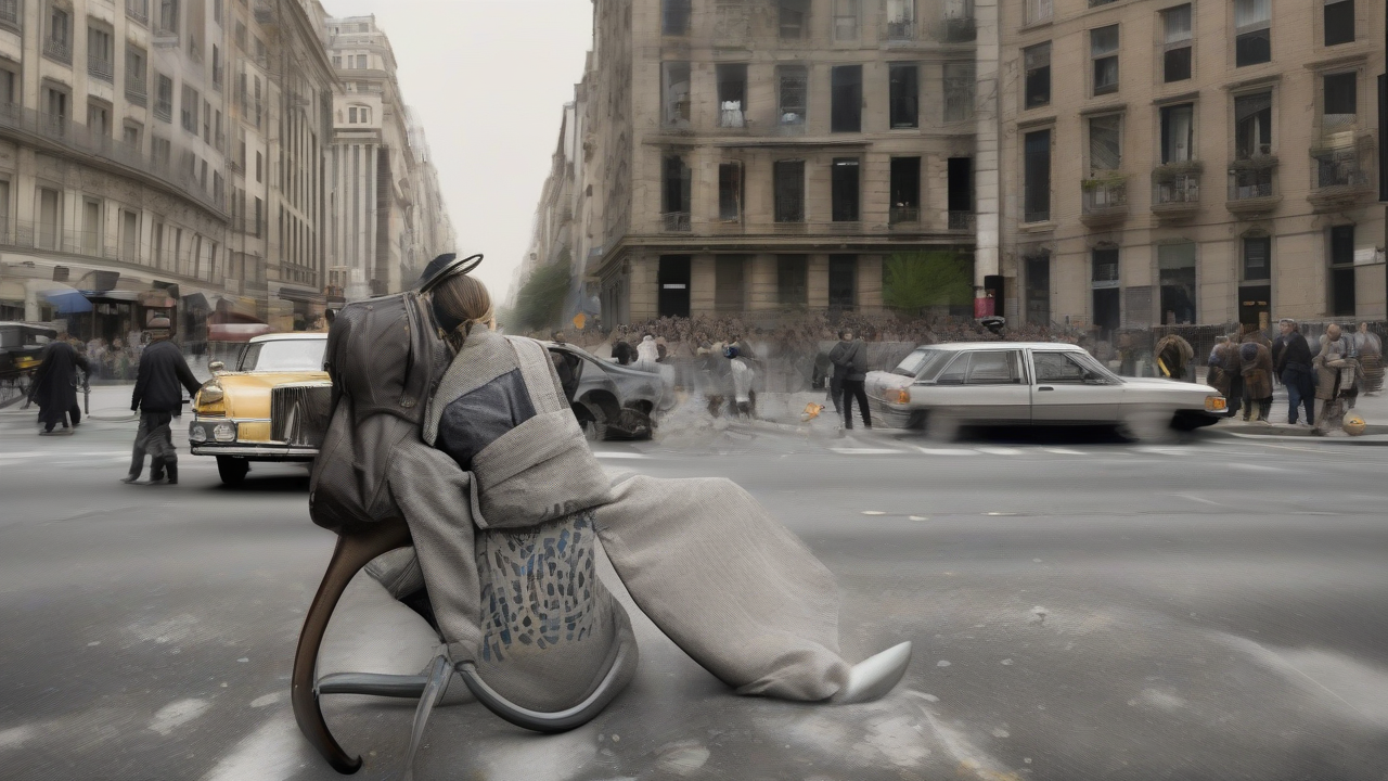 Artist merges past with present