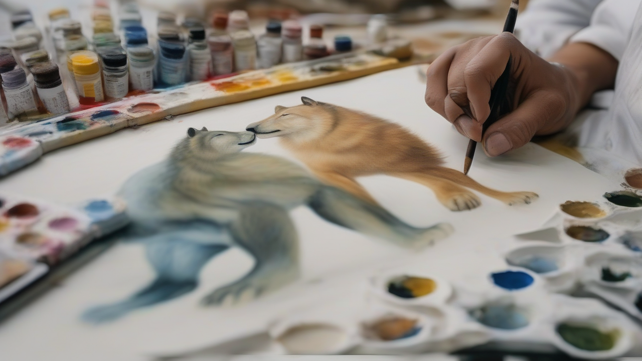 Artist Creates Humorous Animal Paintings