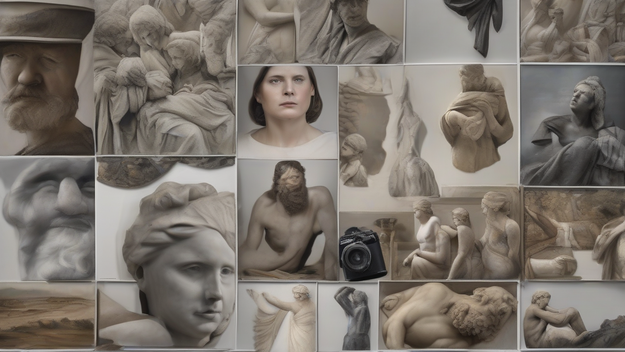 Artist Inserts Classical Figures Into Modern Life