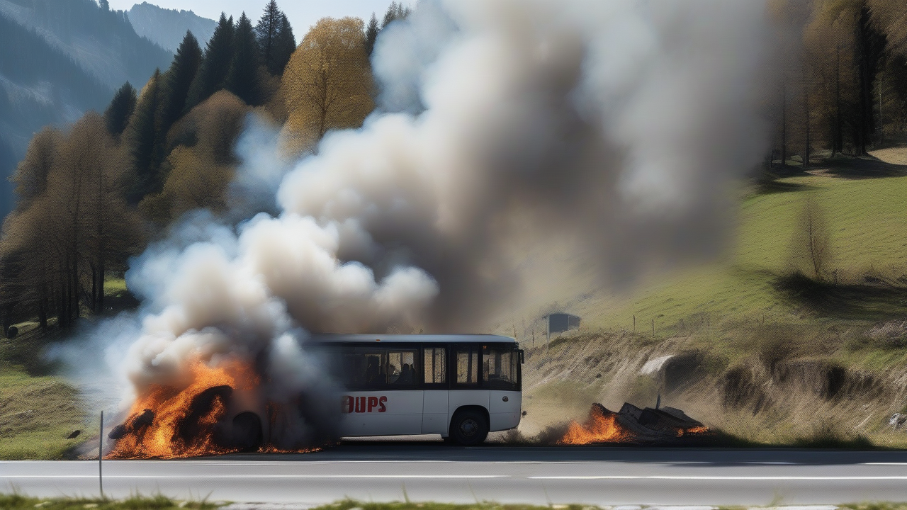 Bus Fire Kills 6 in Switzerland