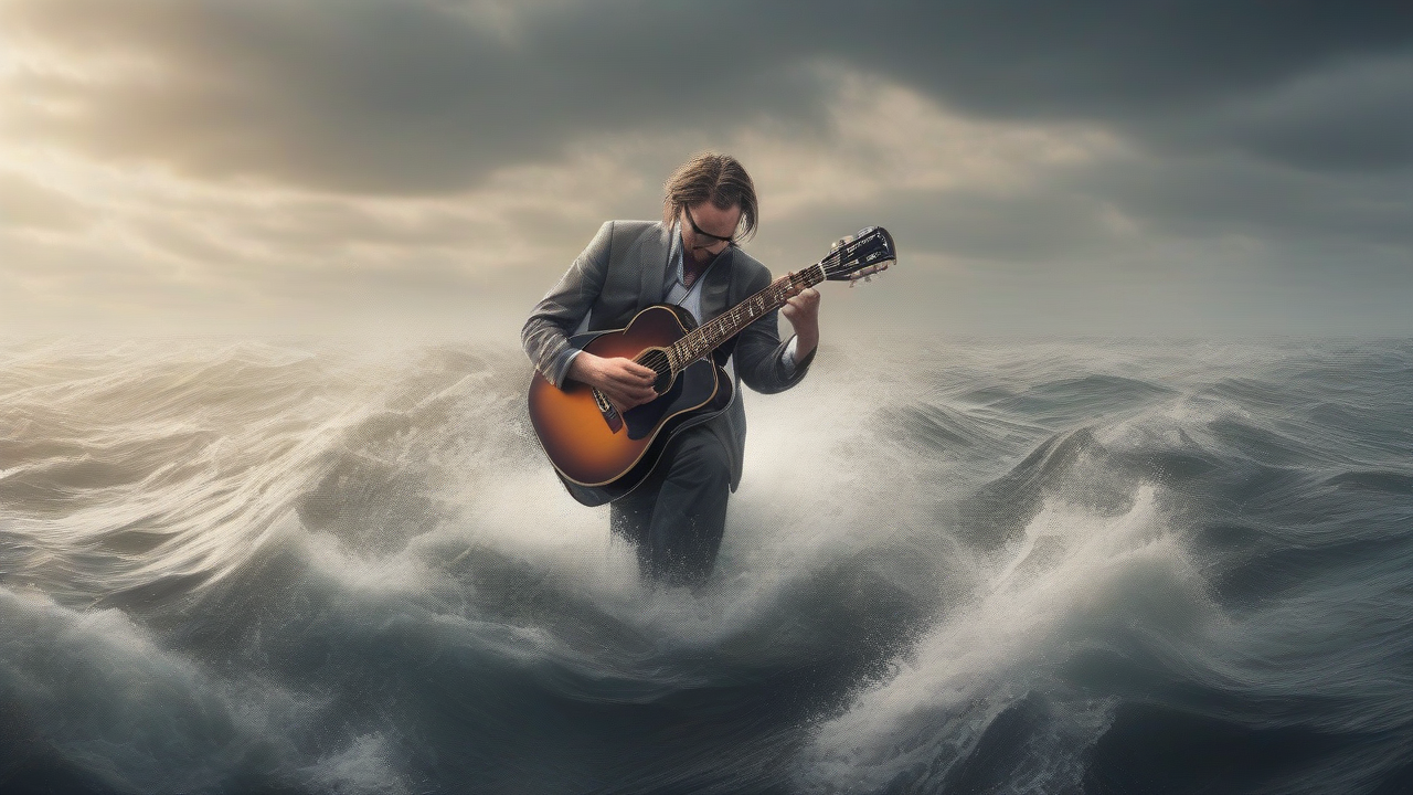 Guitarist saves hundreds on sinking ship