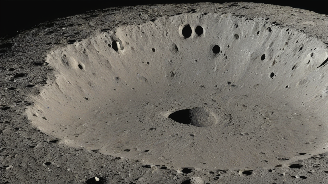 NASA Captures Image of Hidden Moon Crater
