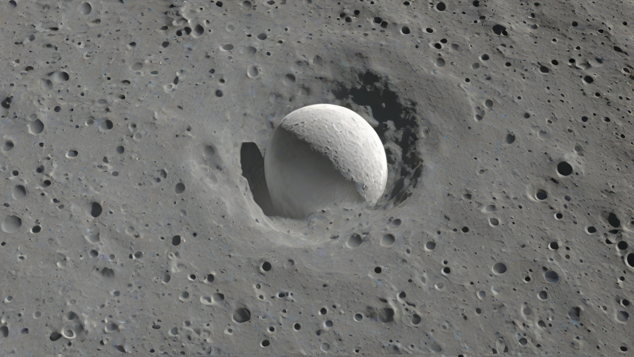NASA Releases Stunning Moon Crater Image