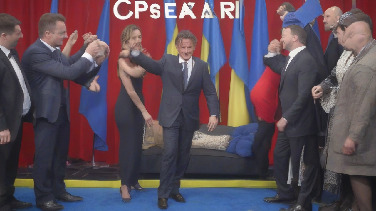Sean Penn meets Ukraine president