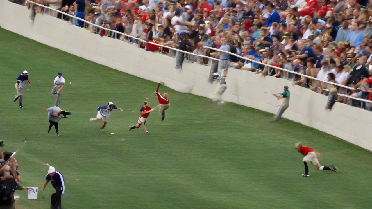 Shooting near golf course delays fan entry